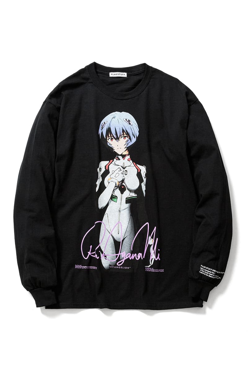 F-LAGSTUF-F x 'Evangelion,' BEAMS T Collaboration tee shirts Rei Ayanami collection 3 1 redo movie june 2020