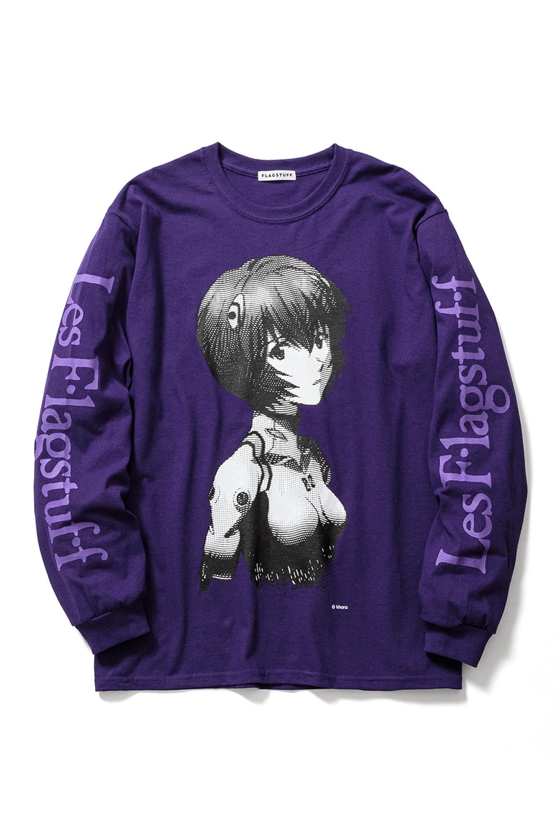 F-LAGSTUF-F x 'Evangelion,' BEAMS T Collaboration tee shirts Rei Ayanami collection 3 1 redo movie june 2020