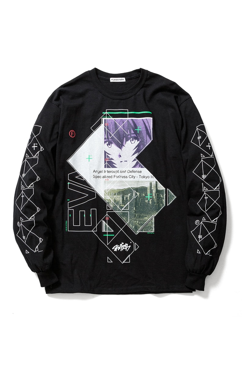 F-LAGSTUF-F x 'Evangelion,' BEAMS T Collaboration tee shirts Rei Ayanami collection 3 1 redo movie june 2020