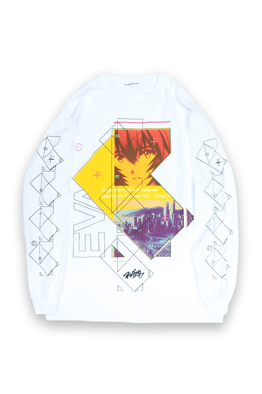 F-LAGSTUF-F x 'Evangelion,' BEAMS T Collaboration tee shirts Rei Ayanami collection 3 1 redo movie june 2020