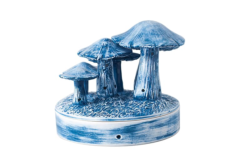 For Every Living Thing FELT x YEENJOY STUDIO Mushroom Incense Chamber Release Information Homeware Smells Scents Design How to Buy Stay at Home Indoors Calm Cap of Shrooms Hand Made Painted Ceramic