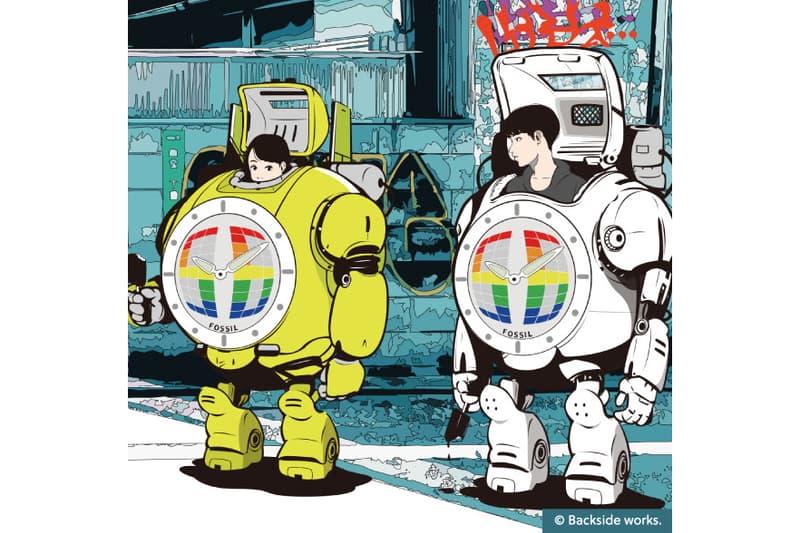 Backside Works x Fossil BIG TIC Watch Info Watches Quartz Digital 1990s retro wristwatch digital time animator artist Japan Fukuoka