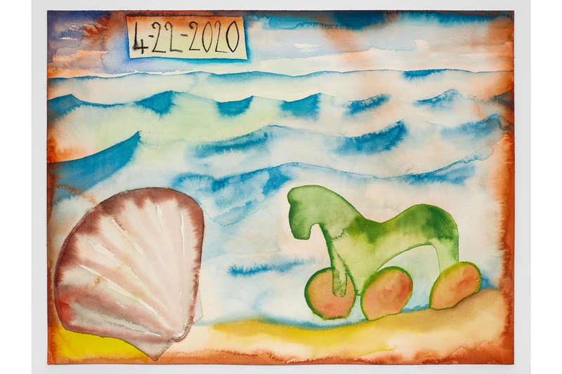 Francesco Clemente "Beauty Without Witness, April 2020" Exhibit Lévy Gorvy Online Viewing Room New York Quarantine Paintings 