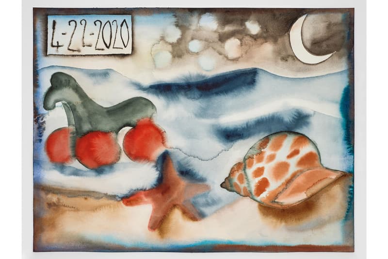 Francesco Clemente "Beauty Without Witness, April 2020" Exhibit Lévy Gorvy Online Viewing Room New York Quarantine Paintings