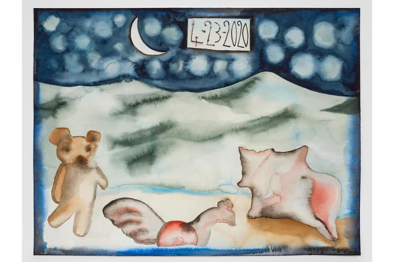 Francesco Clemente "Beauty Without Witness, April 2020" Exhibit Lévy Gorvy Online Viewing Room New York Quarantine Paintings