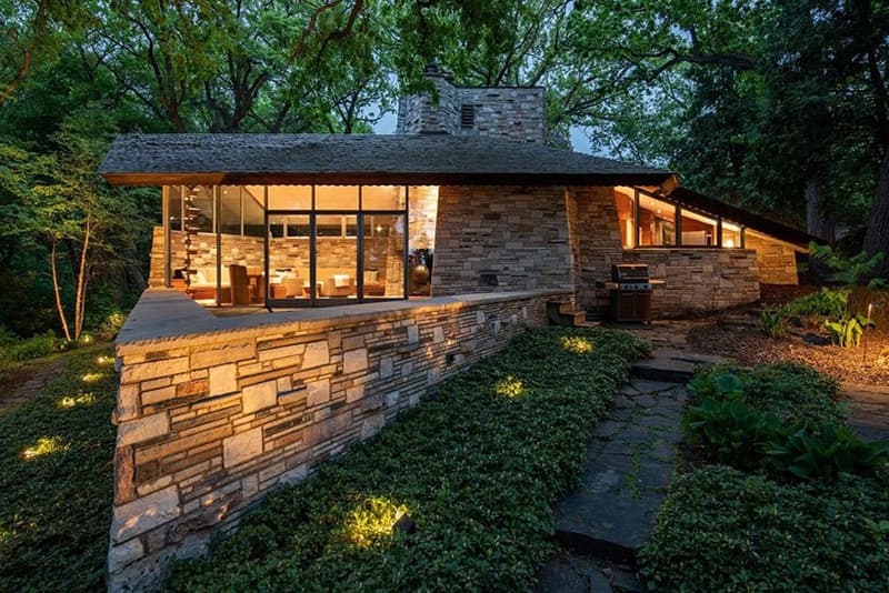 Frank Lloyd Wright Neils House up for Sale Sotheby’s International Realty Architecture Minneapolis Cedar Lake 1949