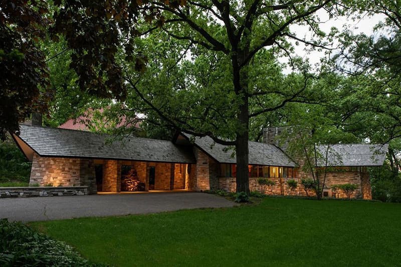 Frank Lloyd Wright Neils House up for Sale Sotheby’s International Realty Architecture Minneapolis Cedar Lake 1949