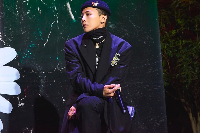 G-Dragon x Nike Air Force 1 White Black First Look paranoise peaceminusone og model base flower motif sunflower paint stripes 