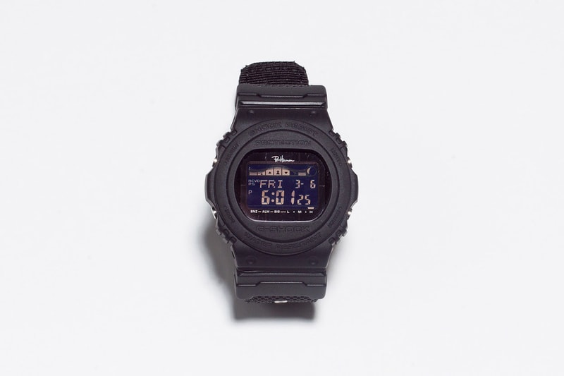 Ron Herman x Casio G-Shock GWX-5700 Release Black Tide Graph Nylon Band LCD Display 