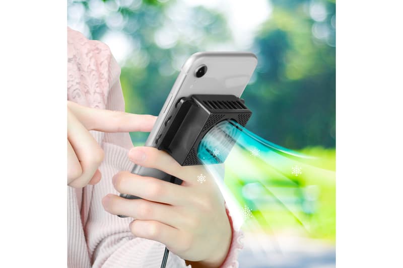 Gamers Mobile Cooler Nintendo Switch Overheating console iphone silent fan game tech japan hot summer devices 13 degrees celsius 55 degrees Fahrenheit usb import smartphones phones mobile