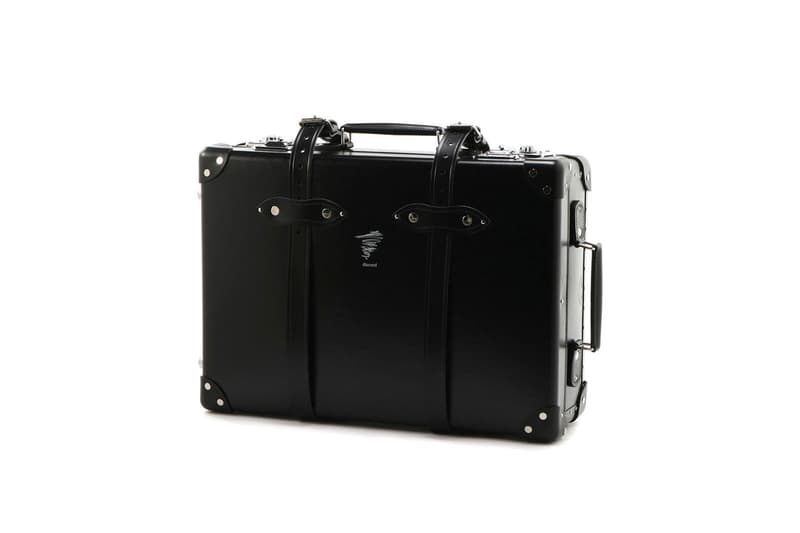 Yohji Yamamoto x Globe-Trotter Trolley Case Femme Fatale Black 20-Inch Leather Silver Studs