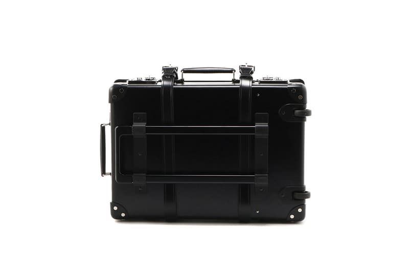 Yohji Yamamoto x Globe-Trotter Trolley Case Femme Fatale Black 20-Inch Leather Silver Studs