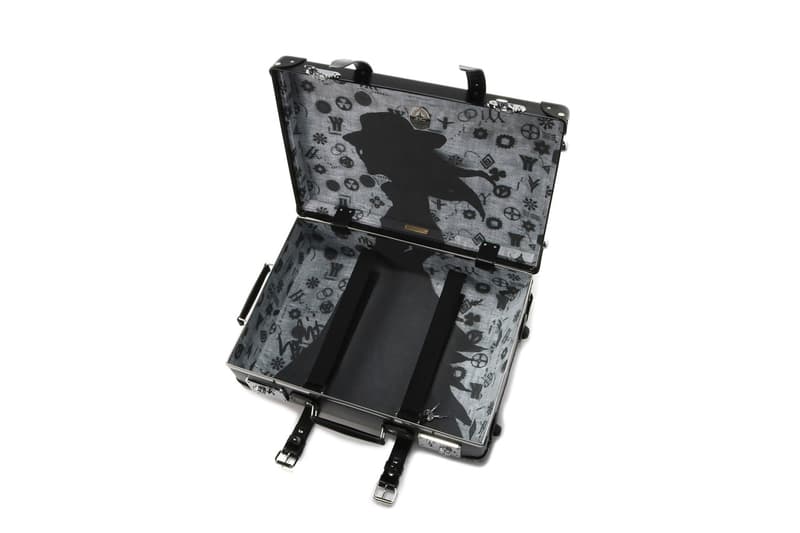 Yohji Yamamoto x Globe-Trotter Trolley Case Femme Fatale Black 20-Inch Leather Silver Studs