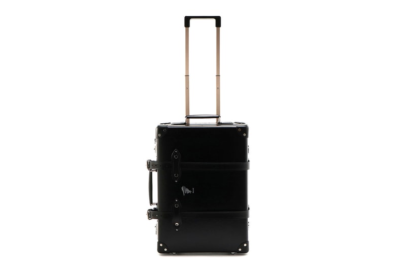 Yohji Yamamoto x Globe-Trotter Trolley Case Femme Fatale Black 20-Inch Leather Silver Studs 