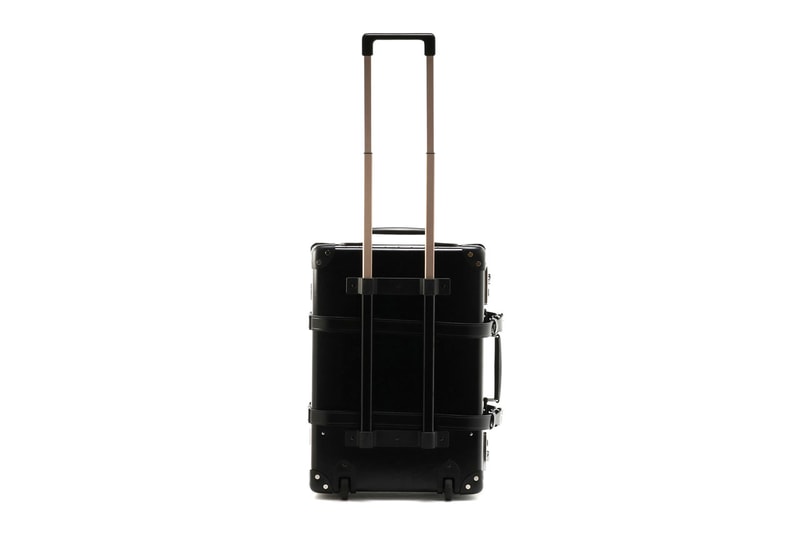 Yohji Yamamoto x Globe-Trotter Trolley Case Femme Fatale Black 20-Inch Leather Silver Studs 