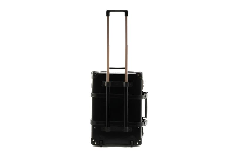 Yohji Yamamoto x Globe-Trotter Trolley Case Femme Fatale Black 20-Inch Leather Silver Studs