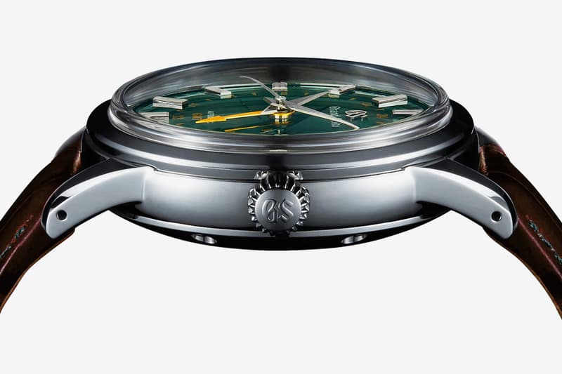 Grand Seiko Toge Edition British Racing Green watches of Switzerland exclusive Chief Designer Nobuhiro Kosugi Mount Iwate Japanese English heritage brown crocodile leather strap 72 hour power reserve