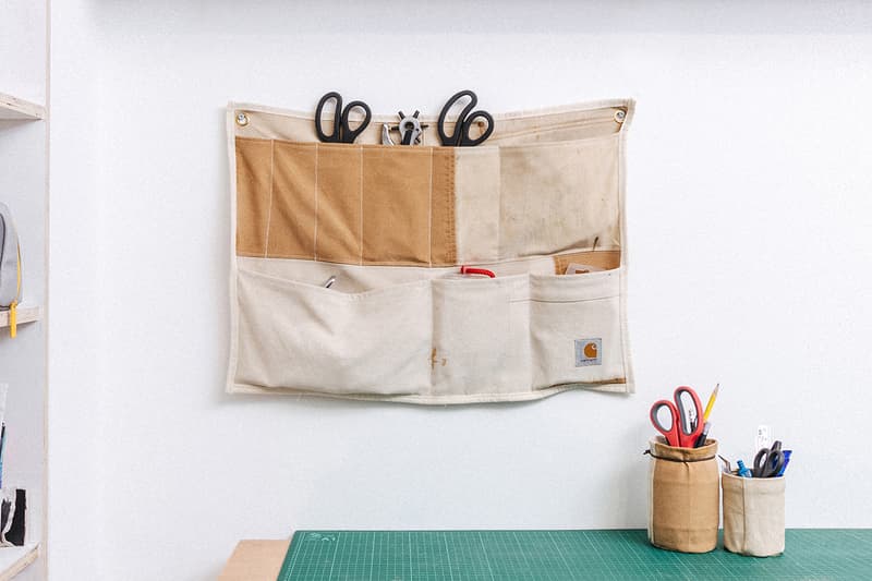 Greater goods london jaimus taylor wall organizers carhartt dungarees wip boiler suits workwear details buy cop purchase sustainability recycling upcycling
