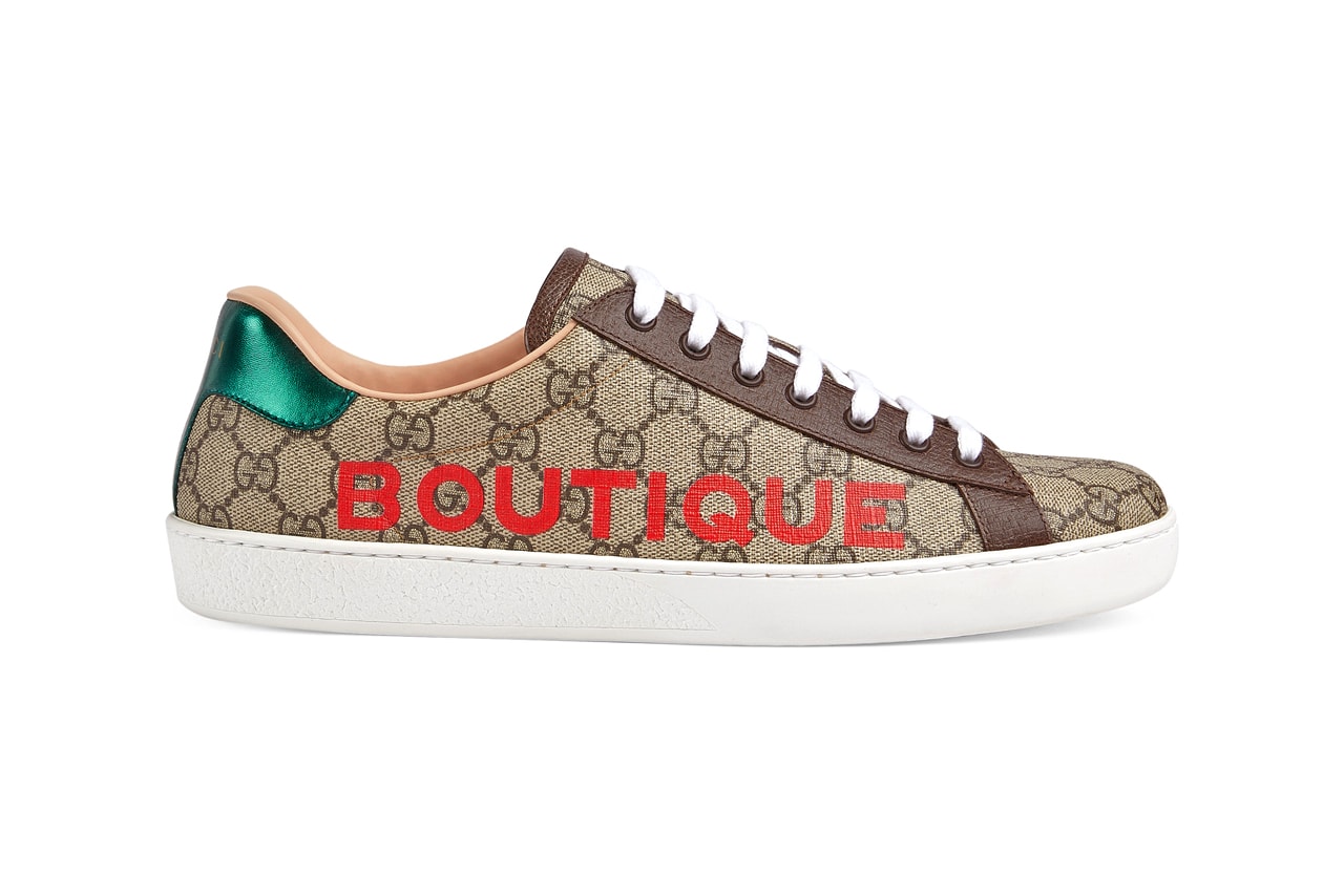 gucci gg ace boutique brown green red white ss20 official release date info photos price store list