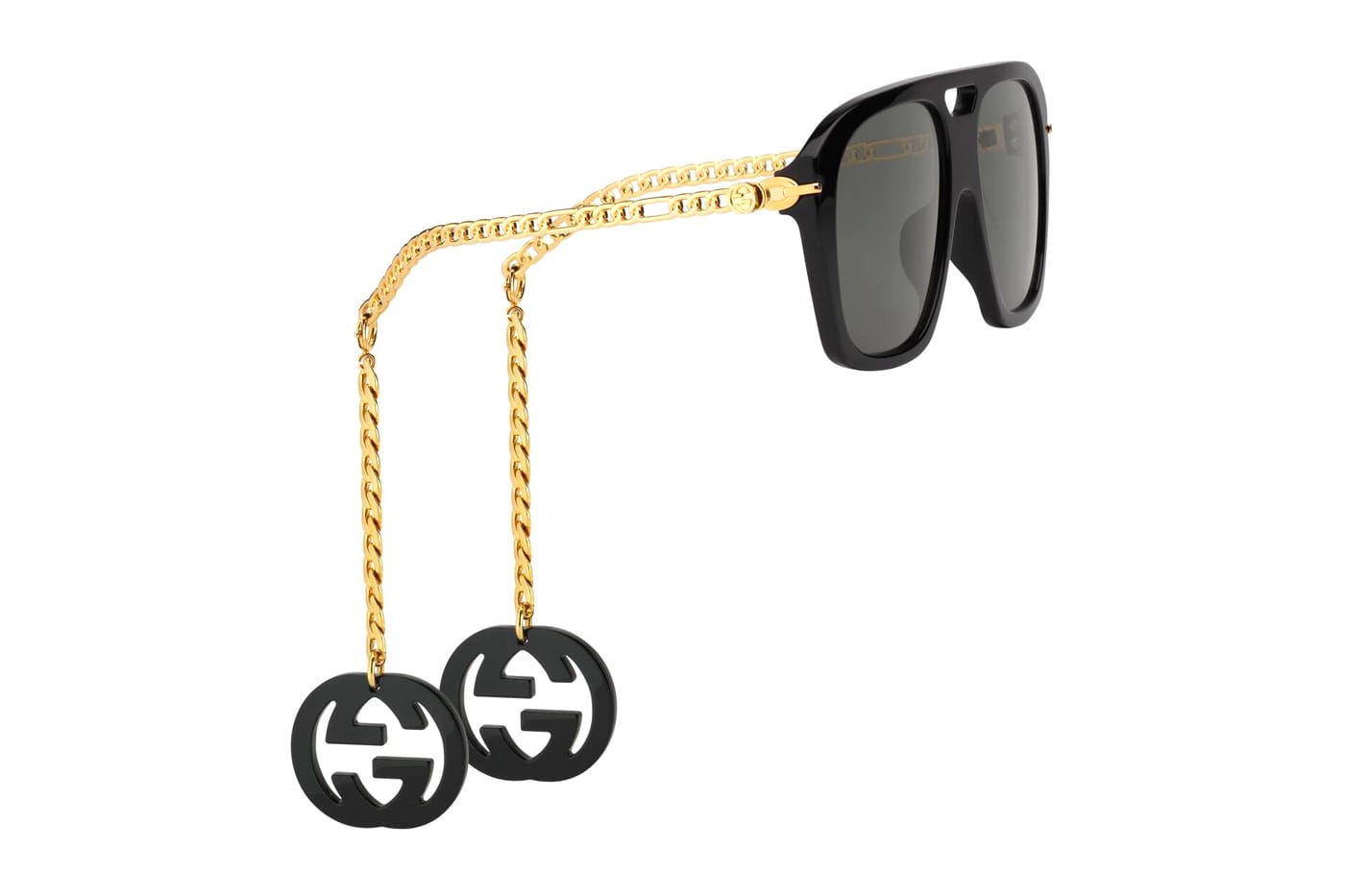 Gucci Square Sunglasses With Charms 