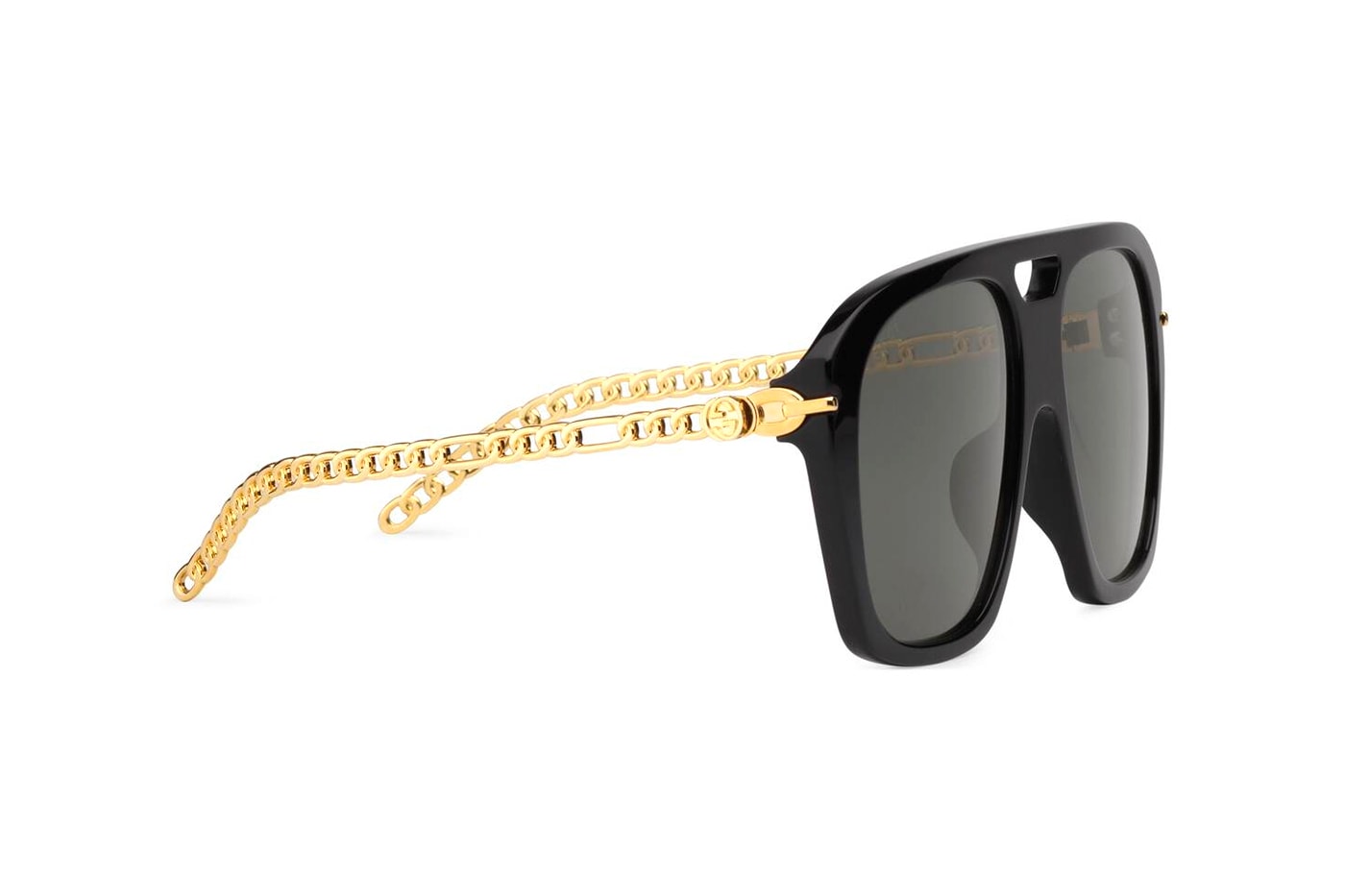 Gucci Square Sunglasses With Charms Release Info Buy Price Brown Black Acetate
