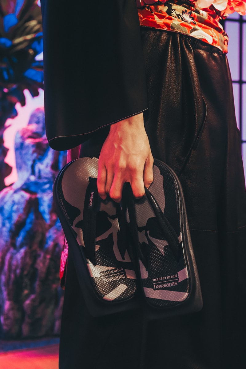 brazil japan tradi zori flip flop sandals beach rubber square toe skulls black grey mmj masaaki honma