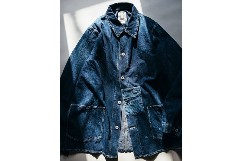 HAVEN visvim Spring Summer 2020 Editorial workwear menswear army green short kimono rounded collar