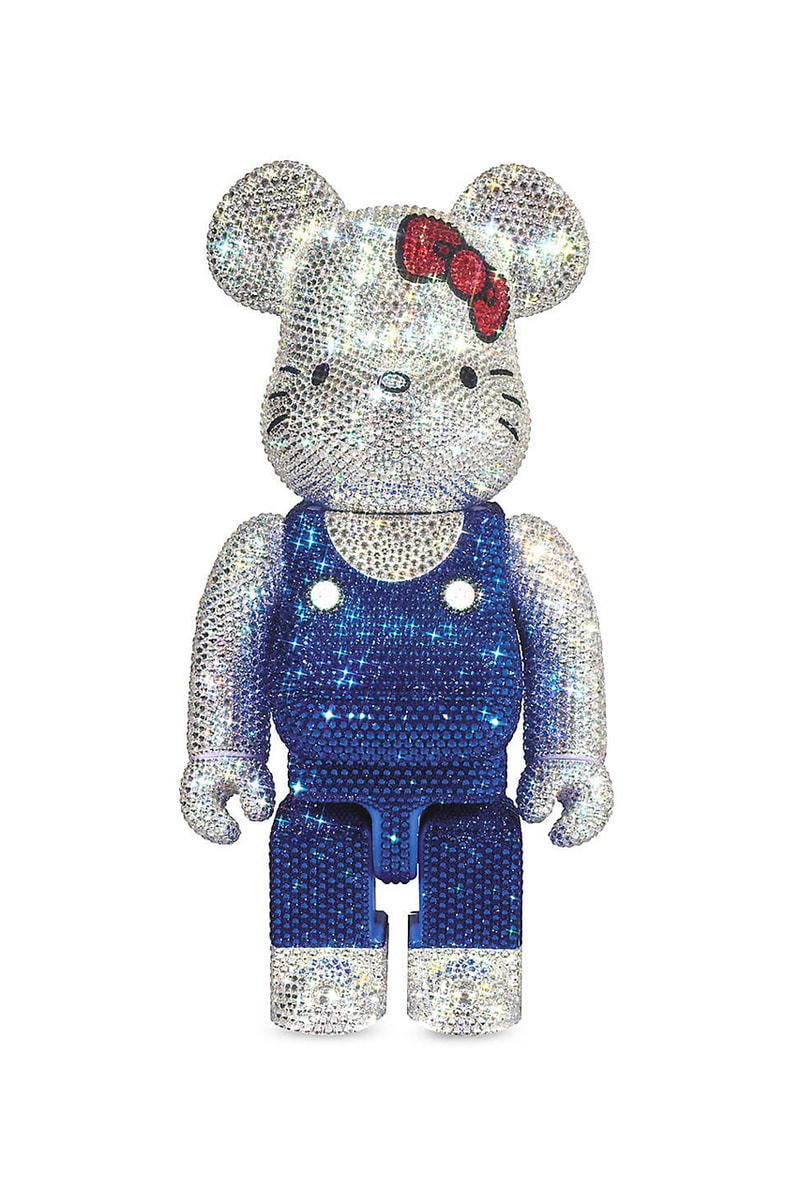 bearbrick hello kitty swarovski crystal 400 percent figure toys medicom toy bear brick toy crystals selfridges