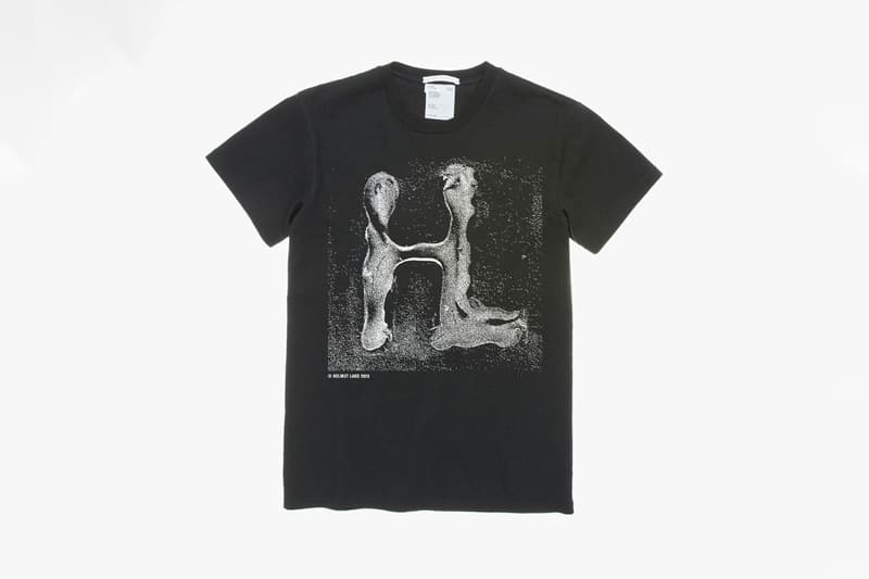 Helmut Lang Graphic T-Shirt Contest Finalists White Black Graphics Slug Pink Latex Gloves Globe Cowboy Telephone Smiley Face Car Horseshoe