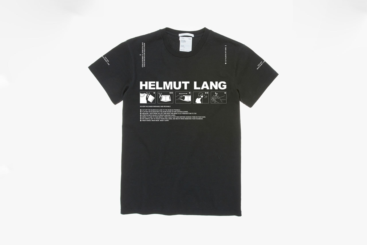 Helmut Lang Graphic T-Shirt Contest Finalists White Black Graphics Slug Pink Latex Gloves Globe Cowboy Telephone Smiley Face Car Horseshoe