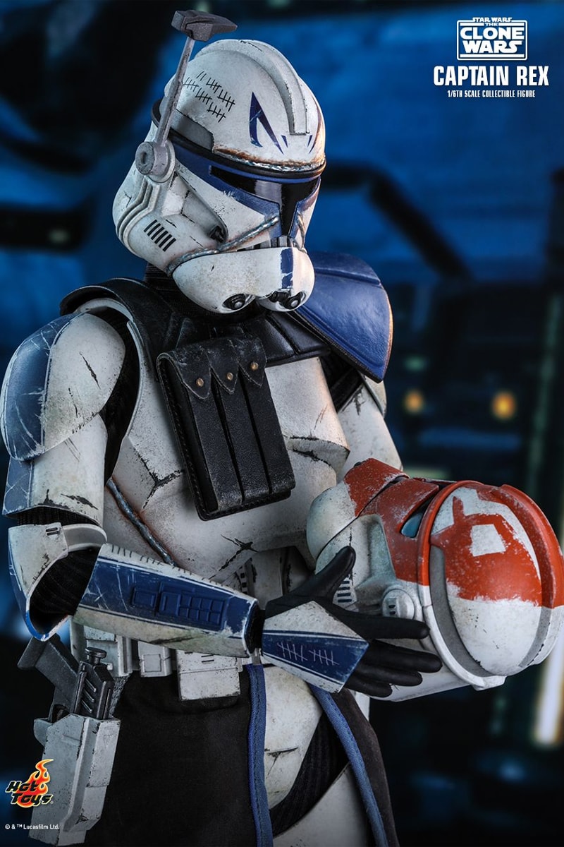 hot toys star wars the clone wars captain rex 1 6th scale figure collectible ahsoka tano