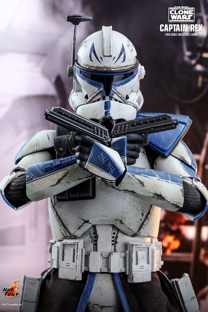 hot toys star wars the clone wars captain rex 1 6th scale figure collectible ahsoka tano