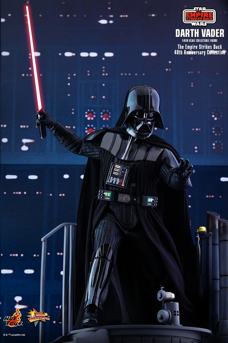 hot toys 1/6th scale figure collectible star wars empire strikes back 40th anniversary darth vader boba fett 