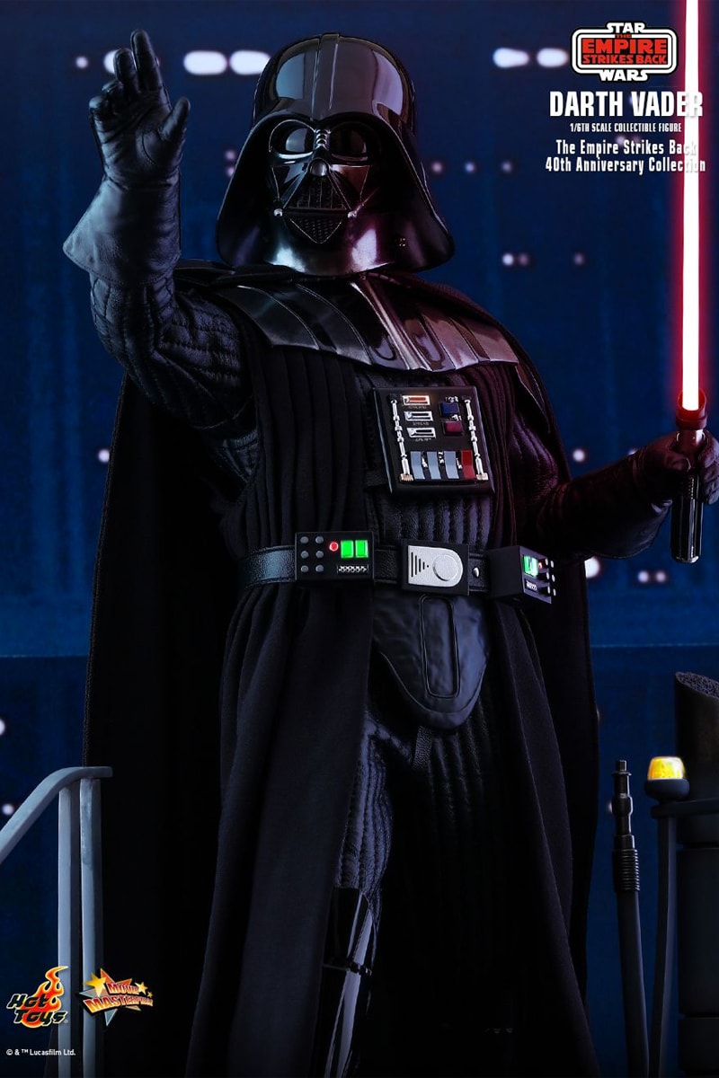 hot toys 1/6th scale figure collectible star wars empire strikes back 40th anniversary darth vader boba fett 