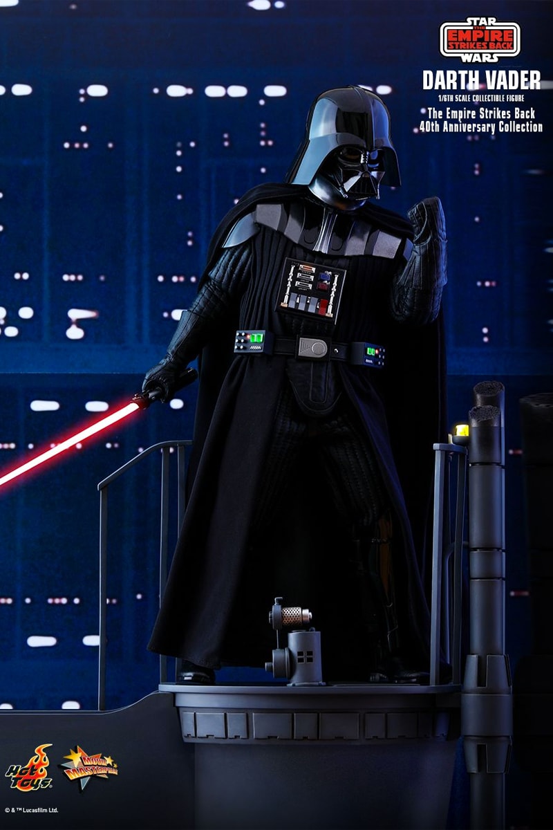 hot toys 1/6th scale figure collectible star wars empire strikes back 40th anniversary darth vader boba fett 