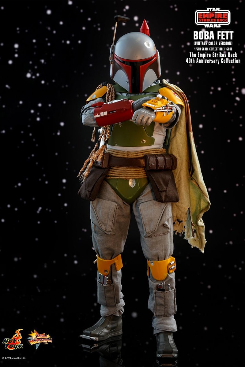 hot toys 1/6th scale figure collectible star wars empire strikes back 40th anniversary darth vader boba fett 