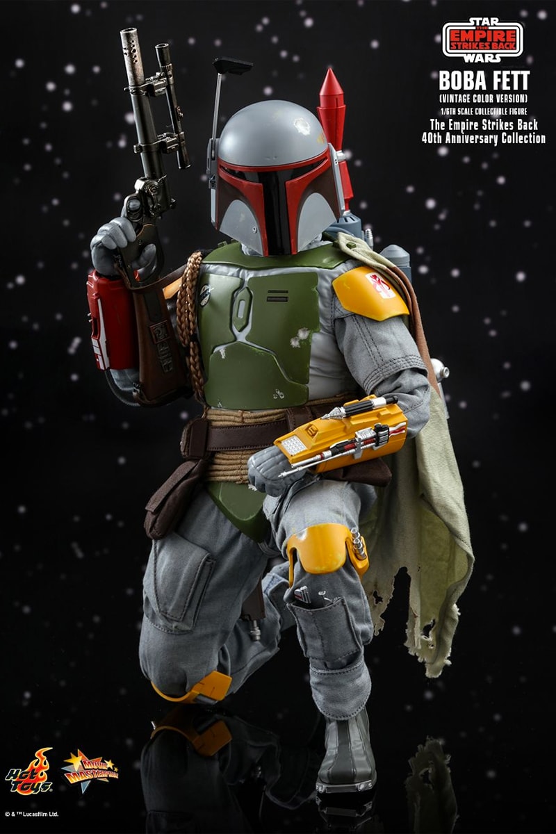 hot toys 1/6th scale figure collectible star wars empire strikes back 40th anniversary darth vader boba fett 