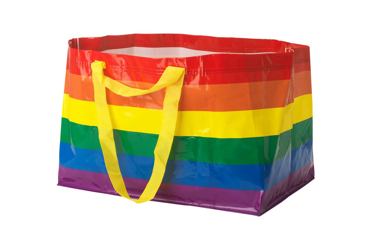 IKEA FRAKTA Shopping Bag Pride Month LGBTQIA+ LGBTQ Rainbow Flag Design Release Information IDAHOBIT International Day Against Homophobia, Transphobia and Biphobia