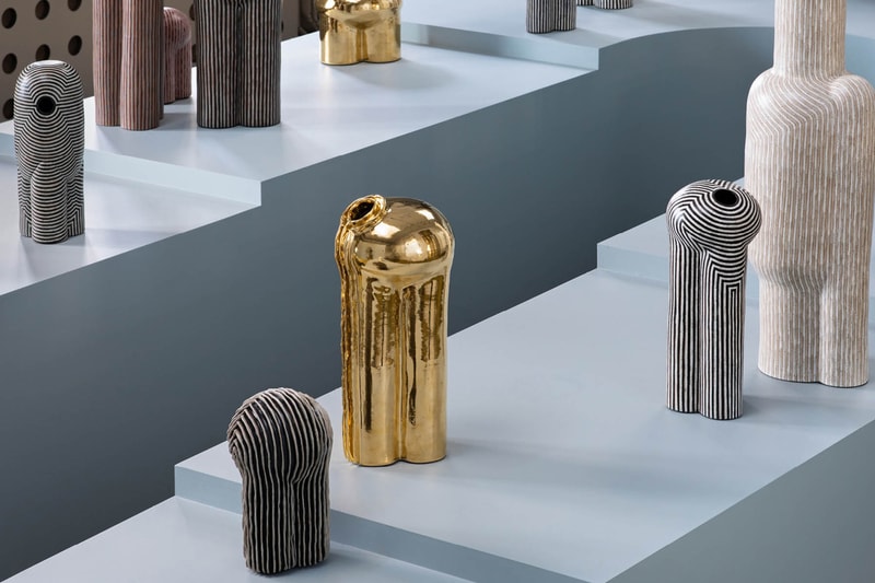 Jeremy Anderson "The Piccolo Parade" Digital Exhibition Apparatus Studio Sculptures Ceramics Stoneware Gold Porcelain Vessels 