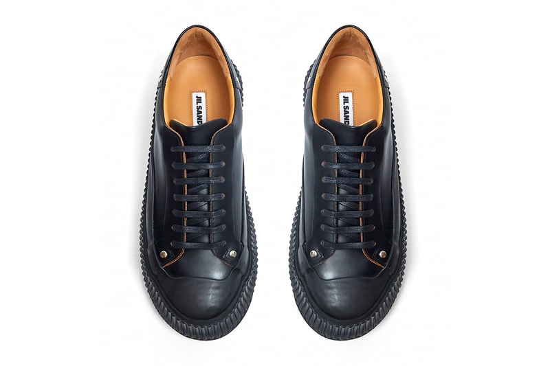 jil sander ln-cc chunky sole sneakers white drops trainers white drop footwear kicks sneakers leather