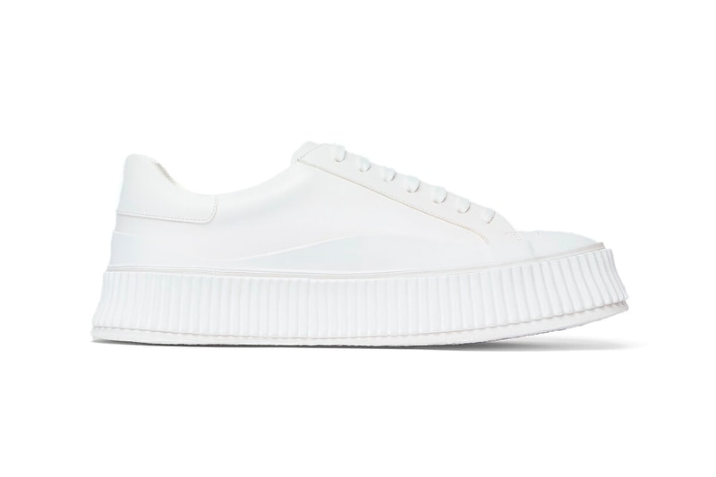 jil sander ln-cc chunky sole sneakers white drops trainers white drop footwear kicks sneakers leather 