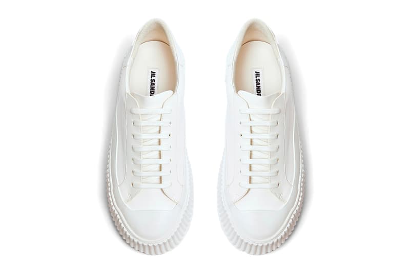 jil sander ln-cc chunky sole sneakers white drops trainers white drop footwear kicks sneakers leather 