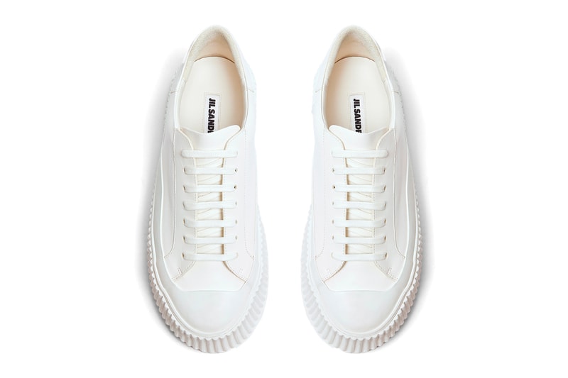 jil sander ln-cc chunky sole sneakers white drops trainers white drop footwear kicks sneakers leather