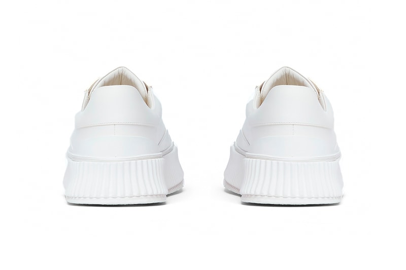 jil sander ln-cc chunky sole sneakers white drops trainers white drop footwear kicks sneakers leather 