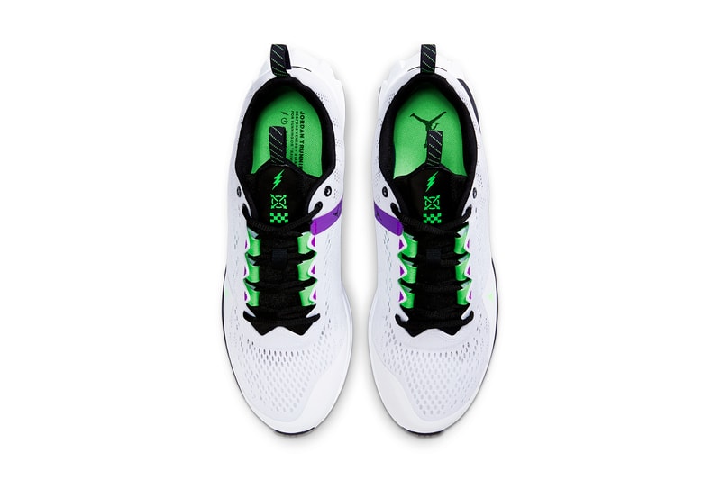 jordan brand zoom trunner advance white black vivid purple rage green official release date info photos price store list