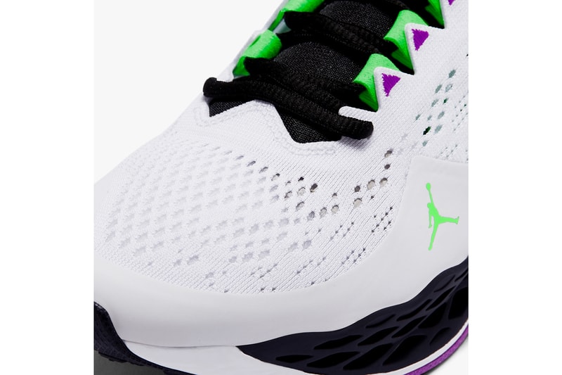 jordan brand zoom trunner advance white black vivid purple rage green official release date info photos price store list