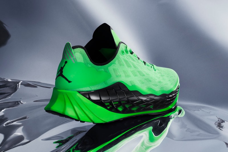 jordan trunner ultimate training running shoe black volt green release date info photos price