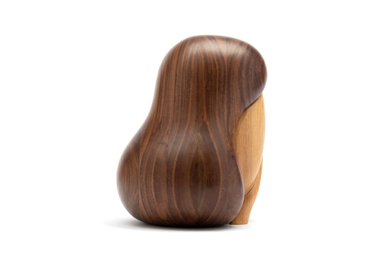 Julie Curtiss 'La Femme Secrète' for Case Studyo Art Puzzle Box Sculpture Homeware Design Artworks Woman Face Head Hair Wooden Walnut Ash Wood Tiny Treasure Chest