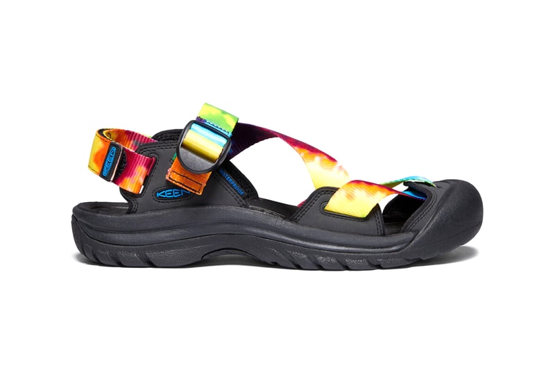 KEEN Zerraport II Sandal Tie Dye Psychedelic menswear streetwear sandals slides outdoor adventure trek hiking trail mountain climber traction Metatarsal lug spring summer 2020 collection