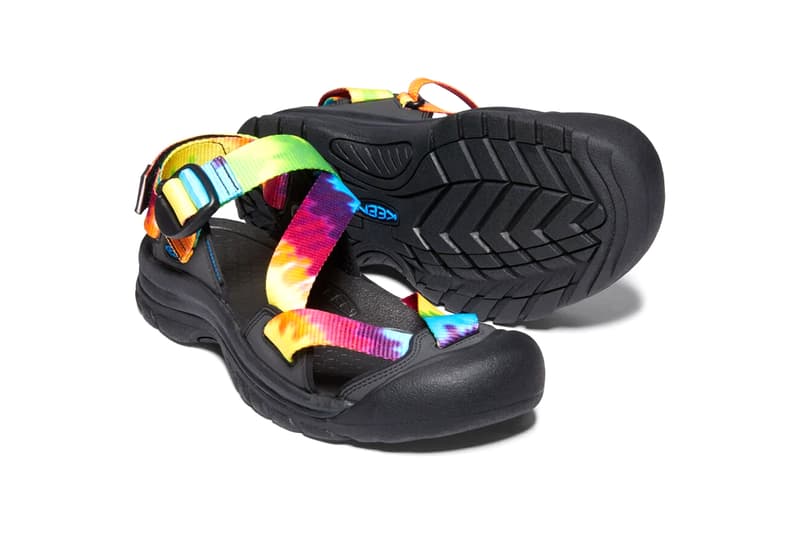 KEEN Zerraport II Sandal Tie Dye Psychedelic menswear streetwear sandals slides outdoor adventure trek hiking trail mountain climber traction Metatarsal lug spring summer 2020 collection